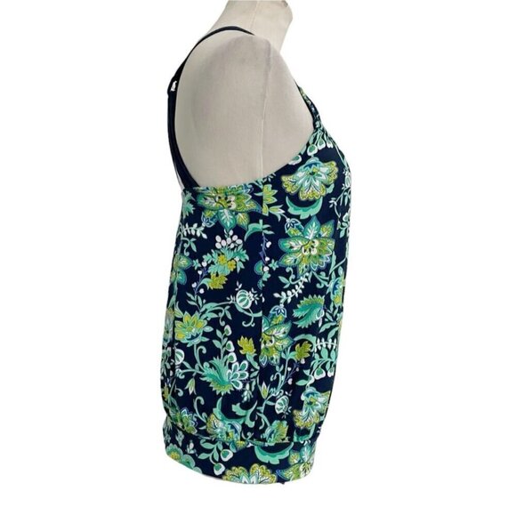 Lands' End Size 4 Tankini Top Swimwear Swimsuit Beach Floral Colorful - Picture 3 of 6